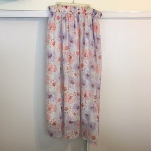 Beautiful floral maxi skirt
